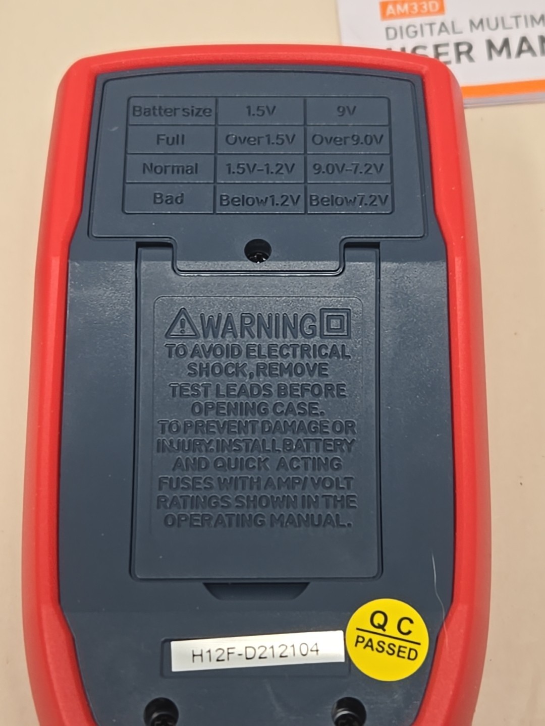 Astro AI AM33D Digital Multimeter 2000 Counts