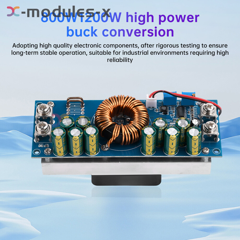 800W/1200W DC-DC Adjustable Buck Power Module DC15V-90V to DC2.5V-72V 28A/50A