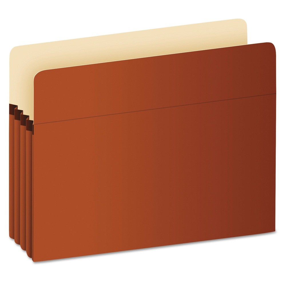 Pendaflex S26E 3.5 in. Expansion Legal Size Pocket File – Red Fiber New