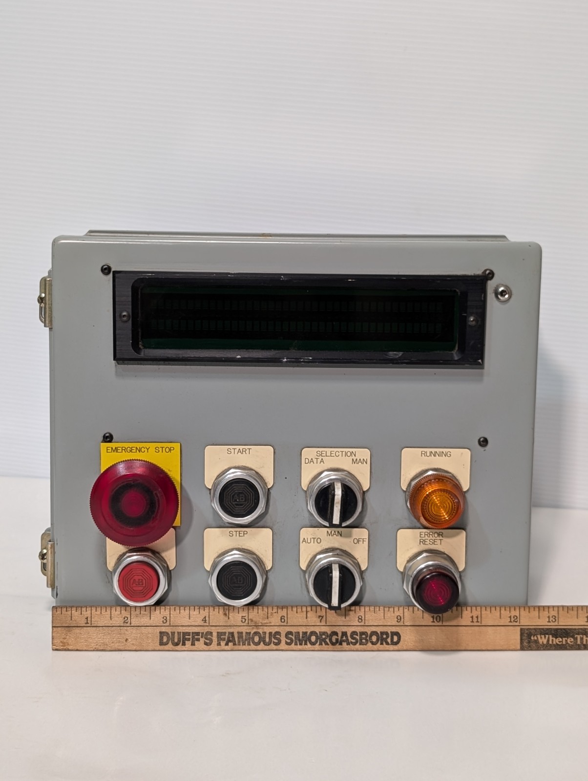 IEE 05464ASSY36613-01A PCB Display Assembly in Hoffman 13″ x 11″ x 5″ Enclosure