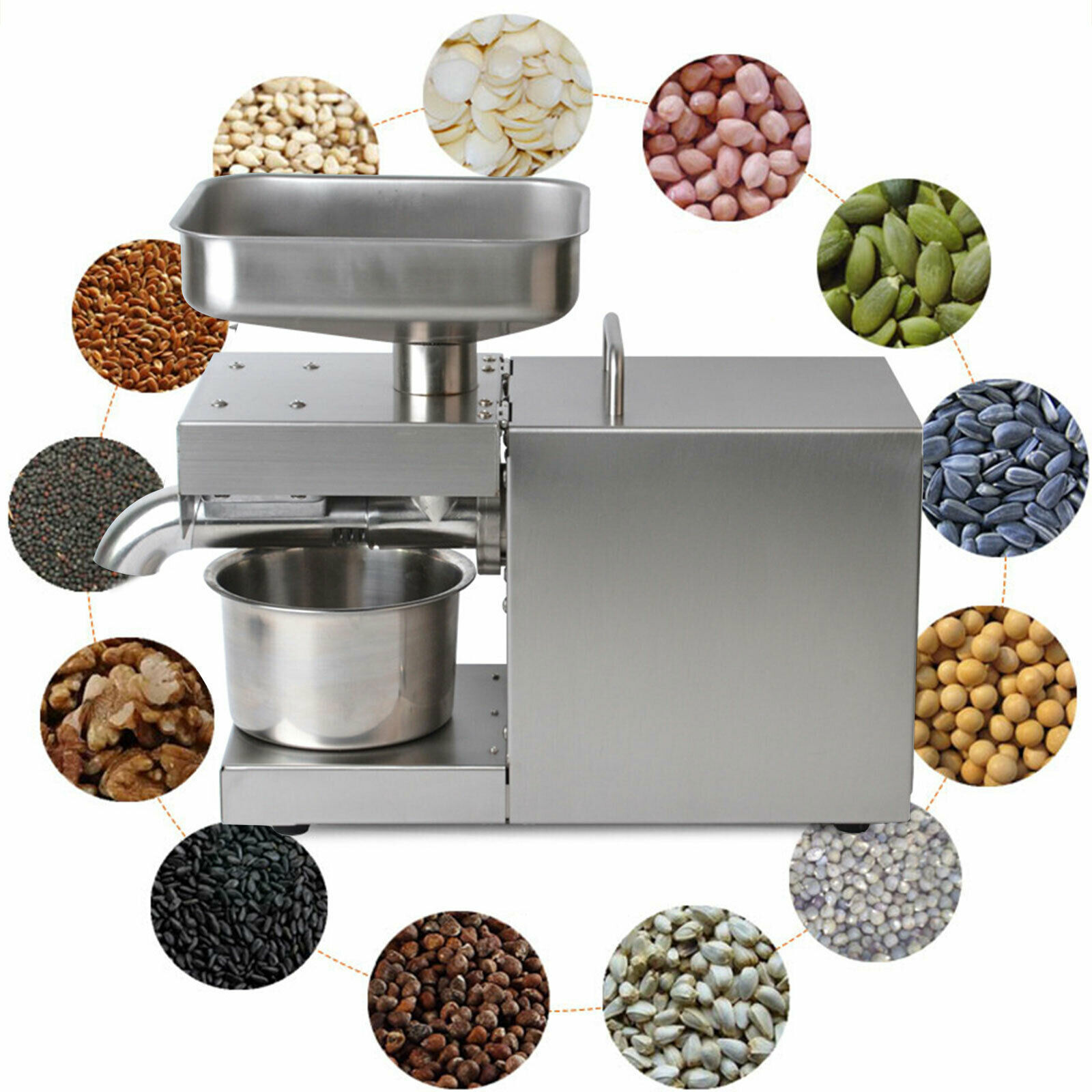 Commercial Automatic Oil Press Machine Oil ExpellerElectric Cold/Hot Oil Machine