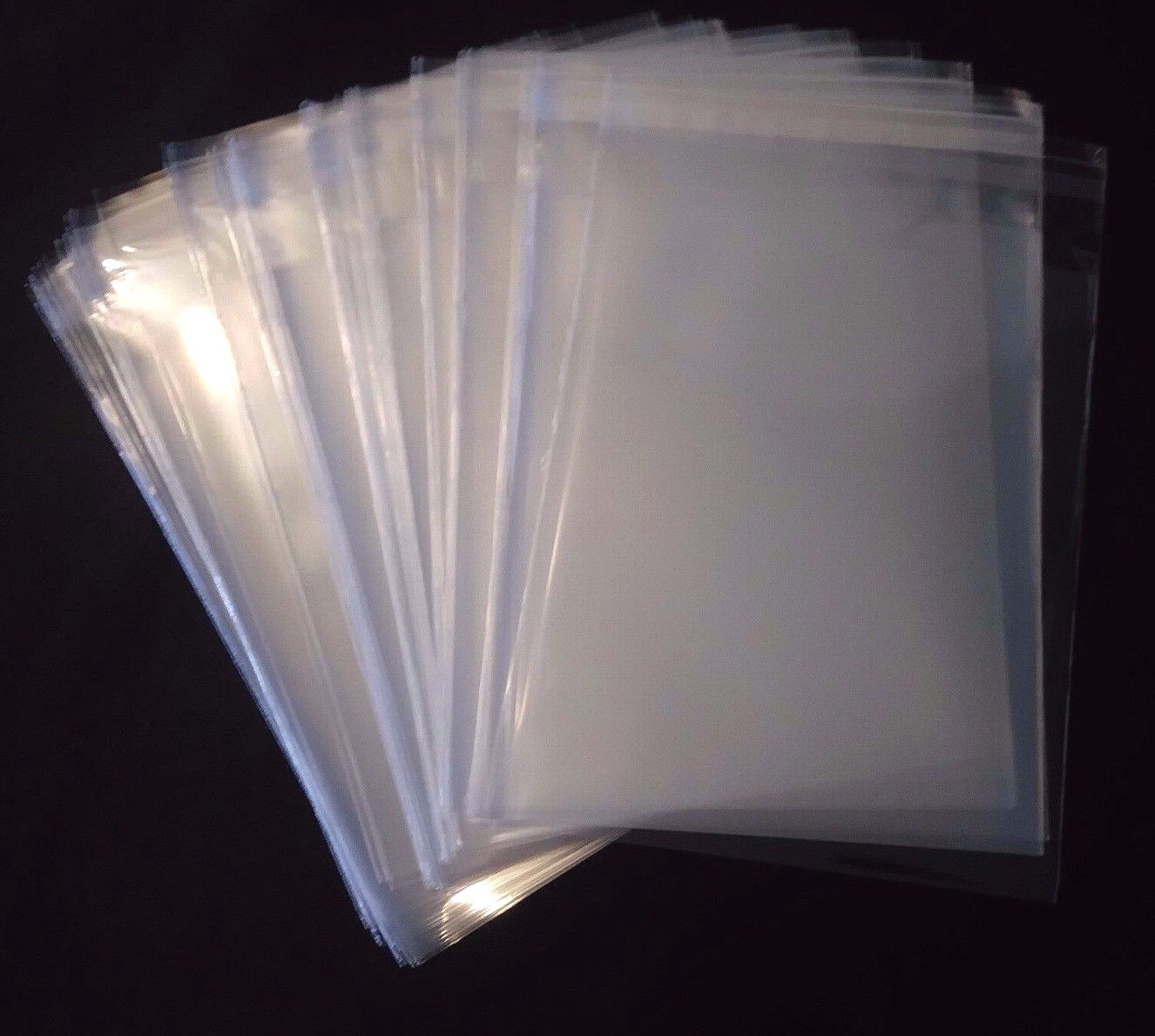 Clear Resealable Self-Adhesive Cello Lip Plastic Bags 5-3/4 x 8-3/4 1.2Mil Poly