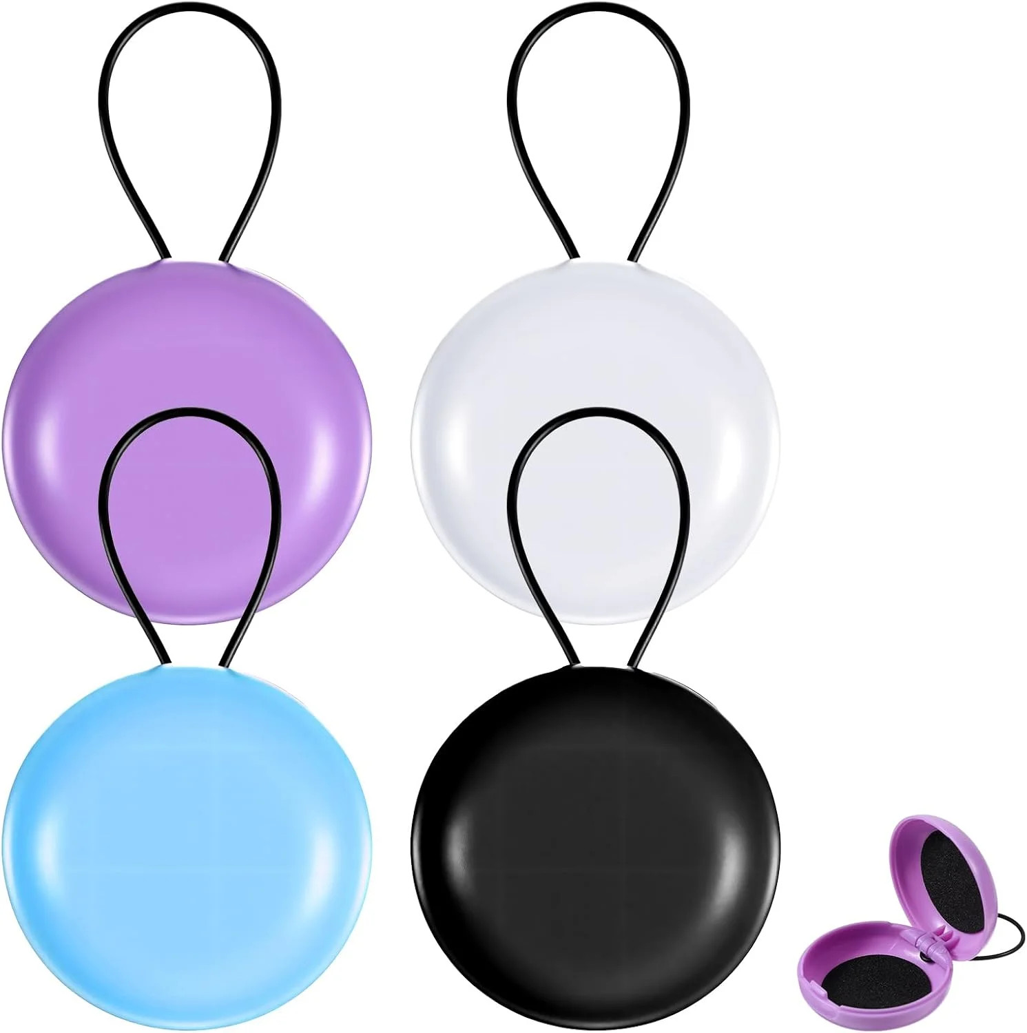 4pcs Loop Earplug Case, Portable Earplug Case, Loop Cases with Lanyard, Mini Sto