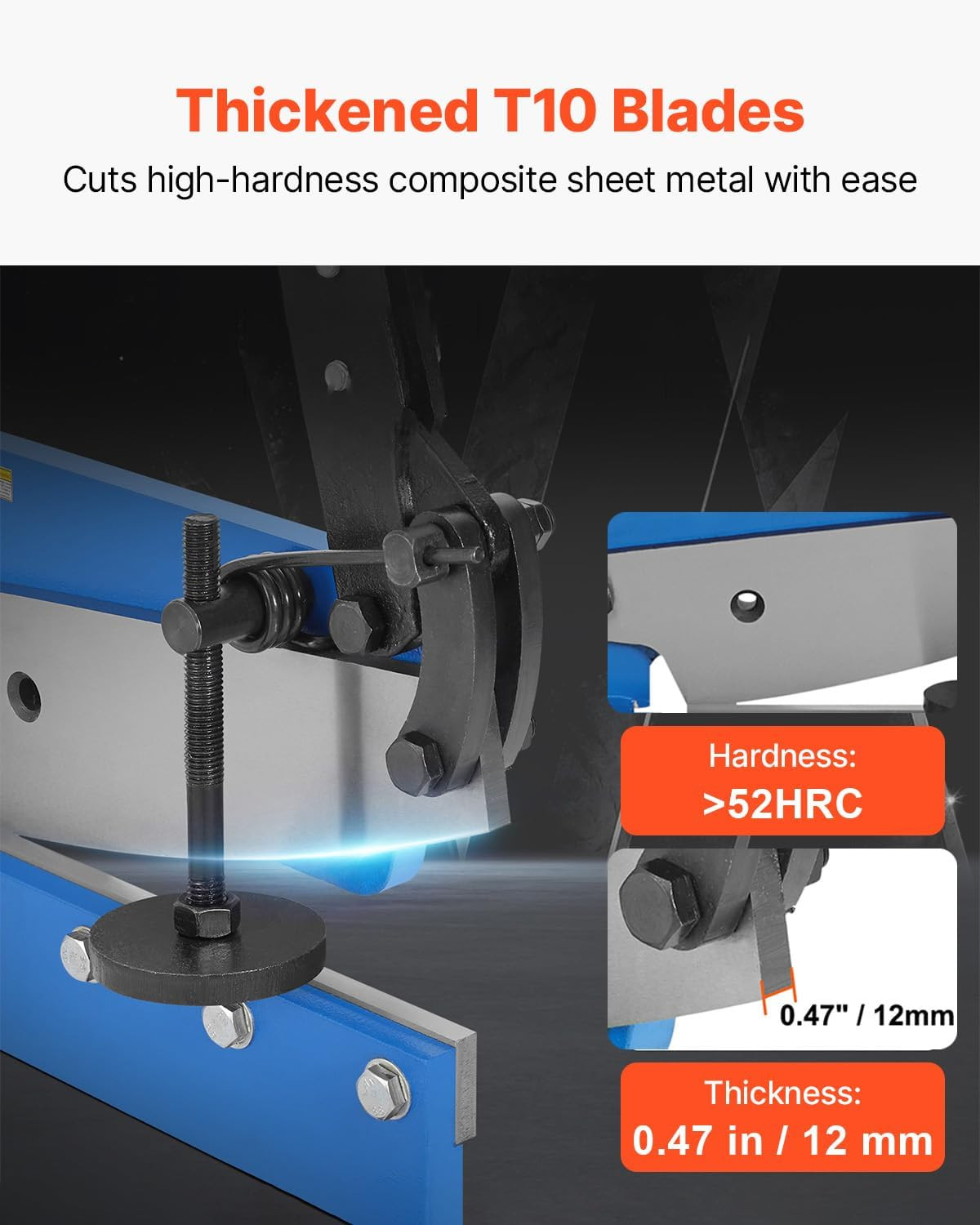 5″ Manual Metal Shear HS-5 Benchtop Cutter Heavy Duty Q235 Steel