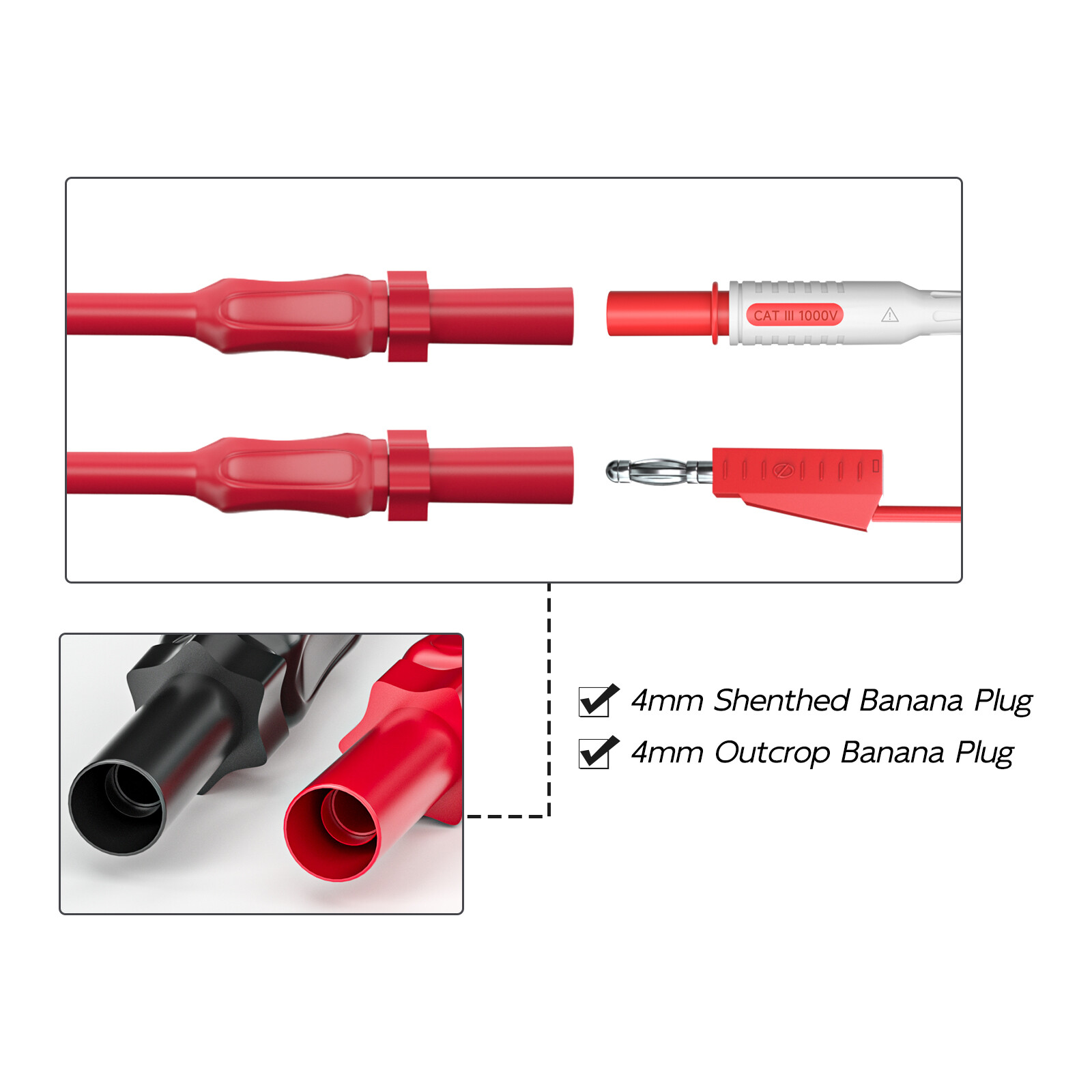 18PCS Multimeter Automotive Test Lead Kit with Wire Piercing Clip Puncture Probe