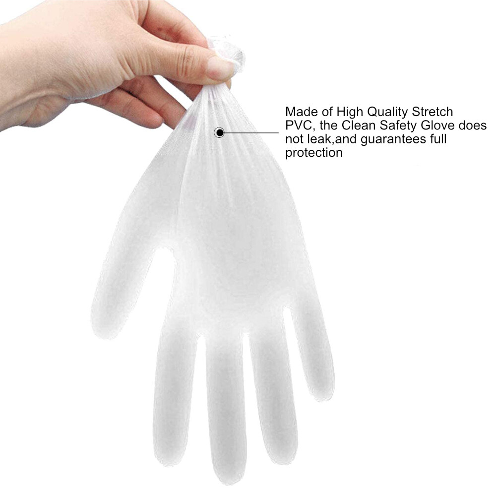 Stretch Poly Exam, Medium, 100 200 300 400 500 Medical Gloves – Free Shipping