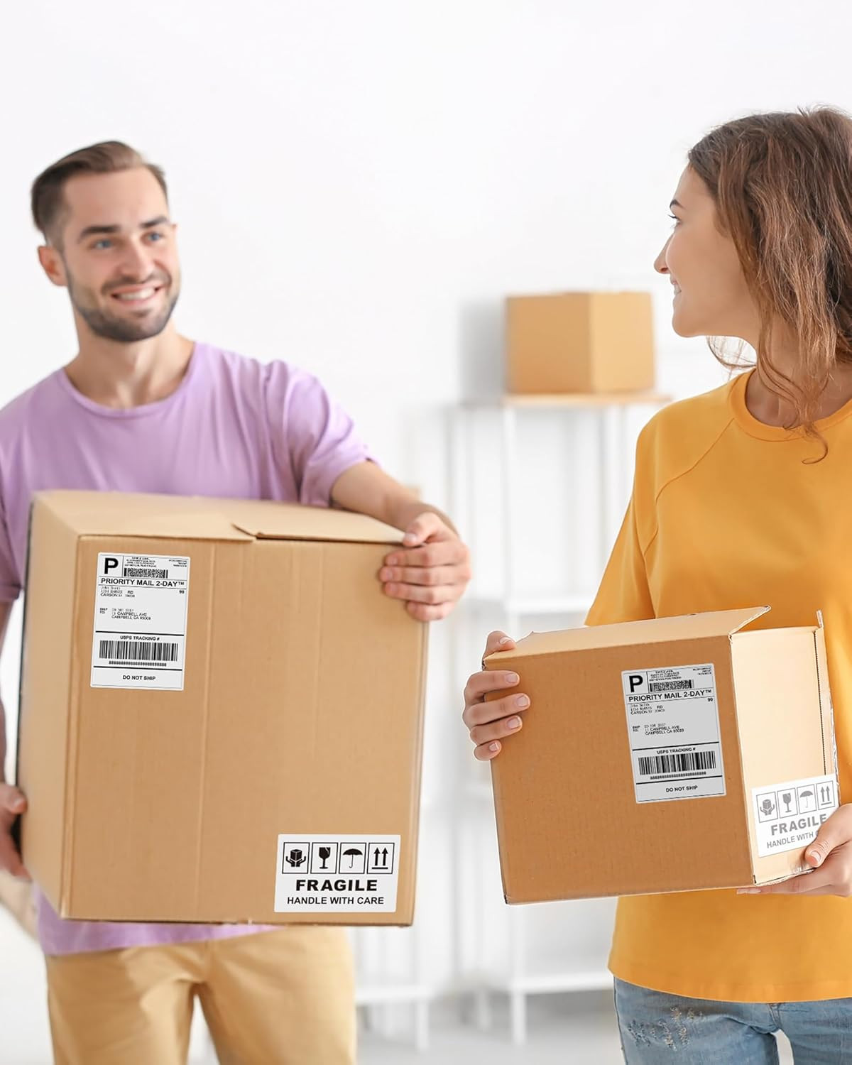 Direct Thermal Labels Multiple Sizes Colors Shipping Mailing Address Stickers