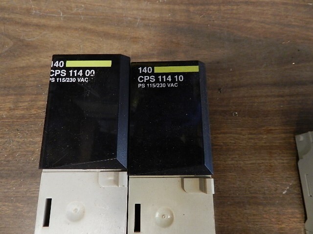 LOT OF 2 USED SCHNEIDER MODICON 140CPS11400 ( NO COVERS)