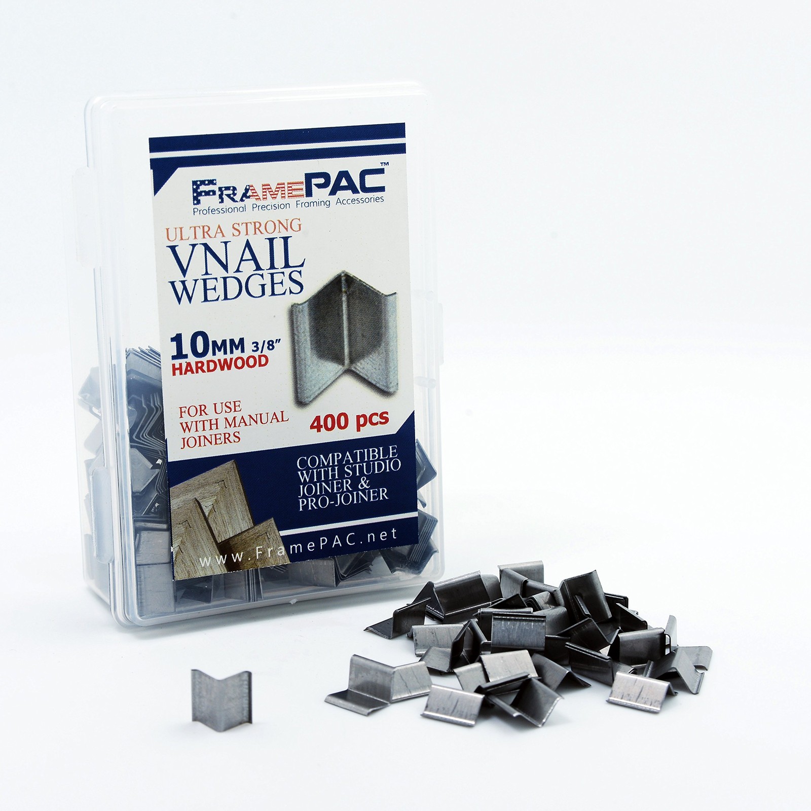 FramePac V Nails for Picture Frames Hardwood 10mm (3/8 Inch) 3/8 inch [10mm]