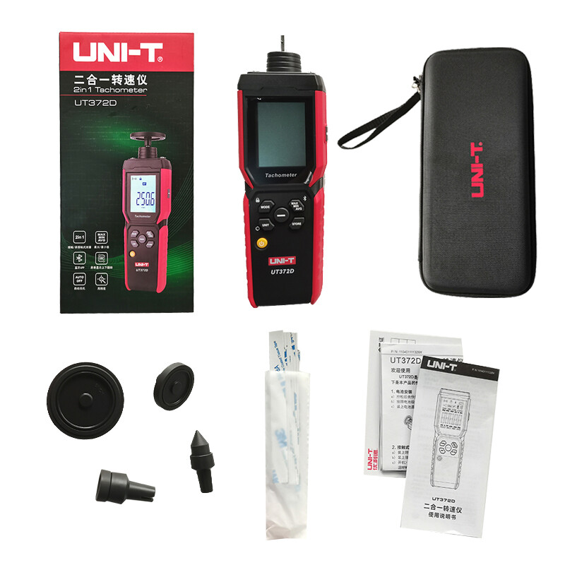 UNI-T UT372D 2-in-1 Tachometer Contact Non-contact measurements MAX/MIN/AVG/HOLD
