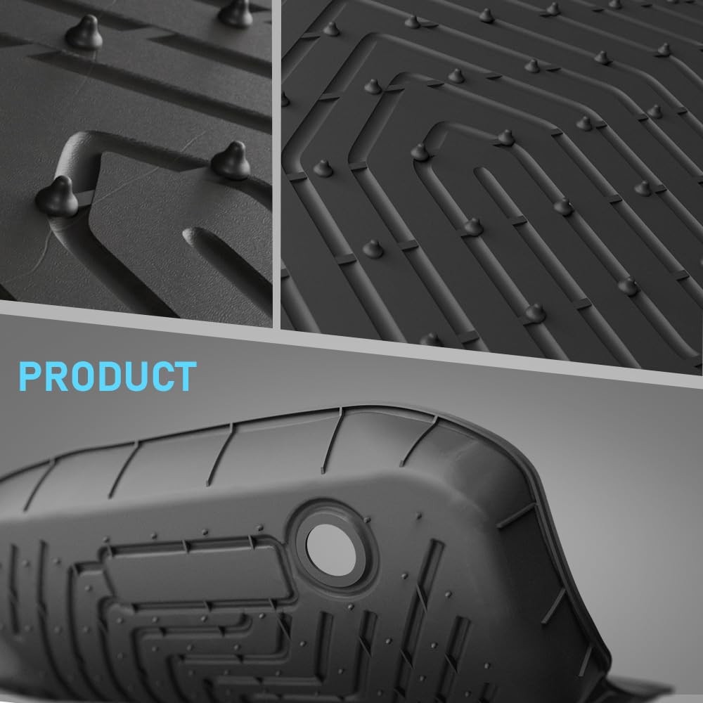 TPE Floor Mats & Cargo Liners for 2021-2025 Sienna 7-Seat LE/XLE/XSE/Ltd 4PCS