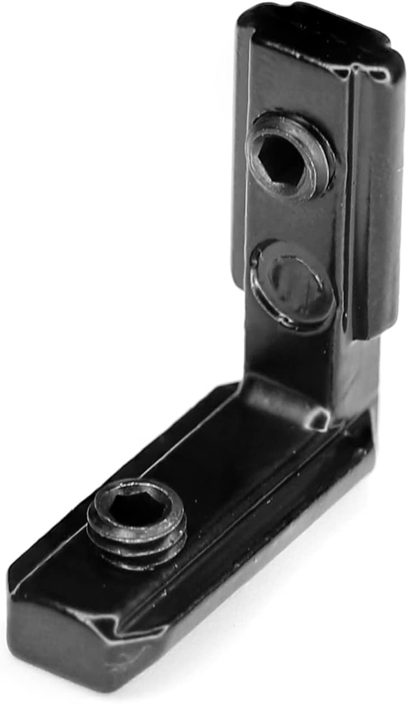 2020 Series Inner Aluminum Extrusion Connector with Screws,L Brackets L Shape Bl