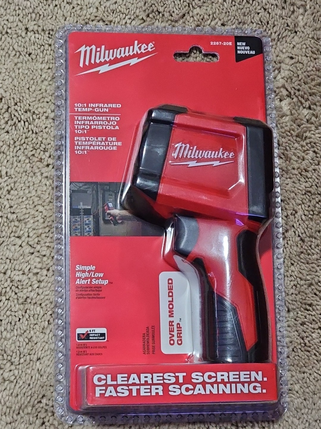 Milwaukee 10:1 Infrared Temperature Temp-Gun 2267-20E Brand NEW