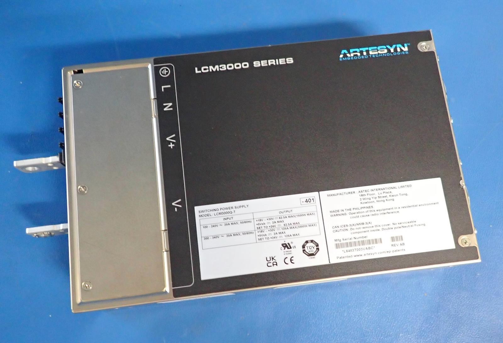 Artesyn LCM3000Q-T Switching Power Supply 24V 1500W/3000W | Load Tested @ 400W