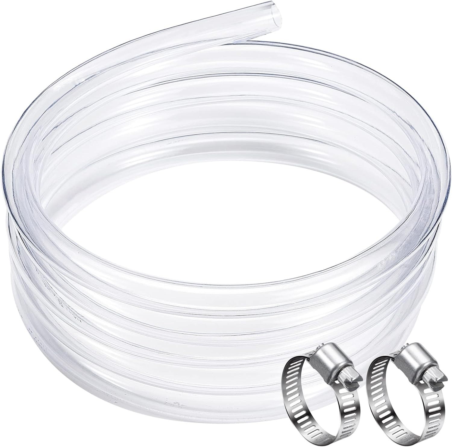 25 ft Heavy-Duty Clear Vinyl Hose – 5/8” ID, Perfect for Aquariums & Irrigation