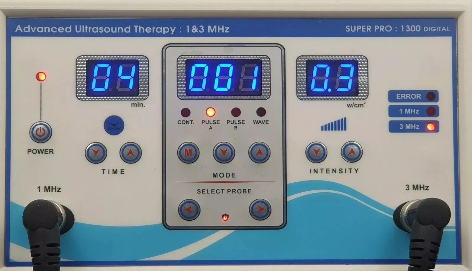 1 & 3 Mhz Frequency Portable Therapy Machine, Display Therapy Machine