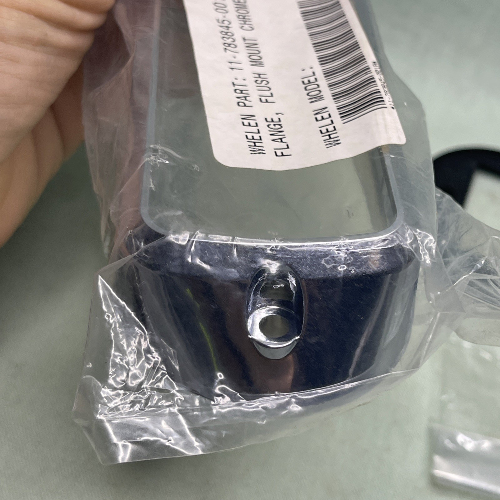 Whelen 11-783845-001 Flush Mount Chrome Flange Bezel Kit NOS