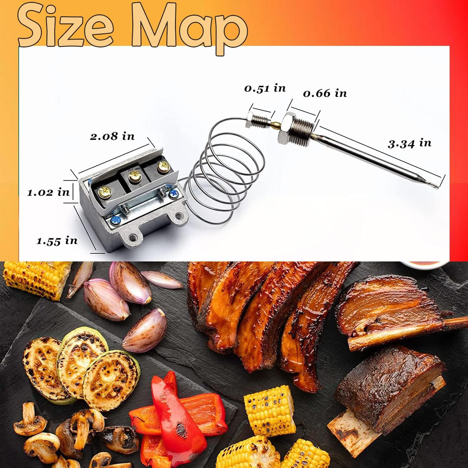 1177 High Limit Thermostat Fryer Switch for Fryer 3/8″ Mpt Stuff Box LCCM2003000