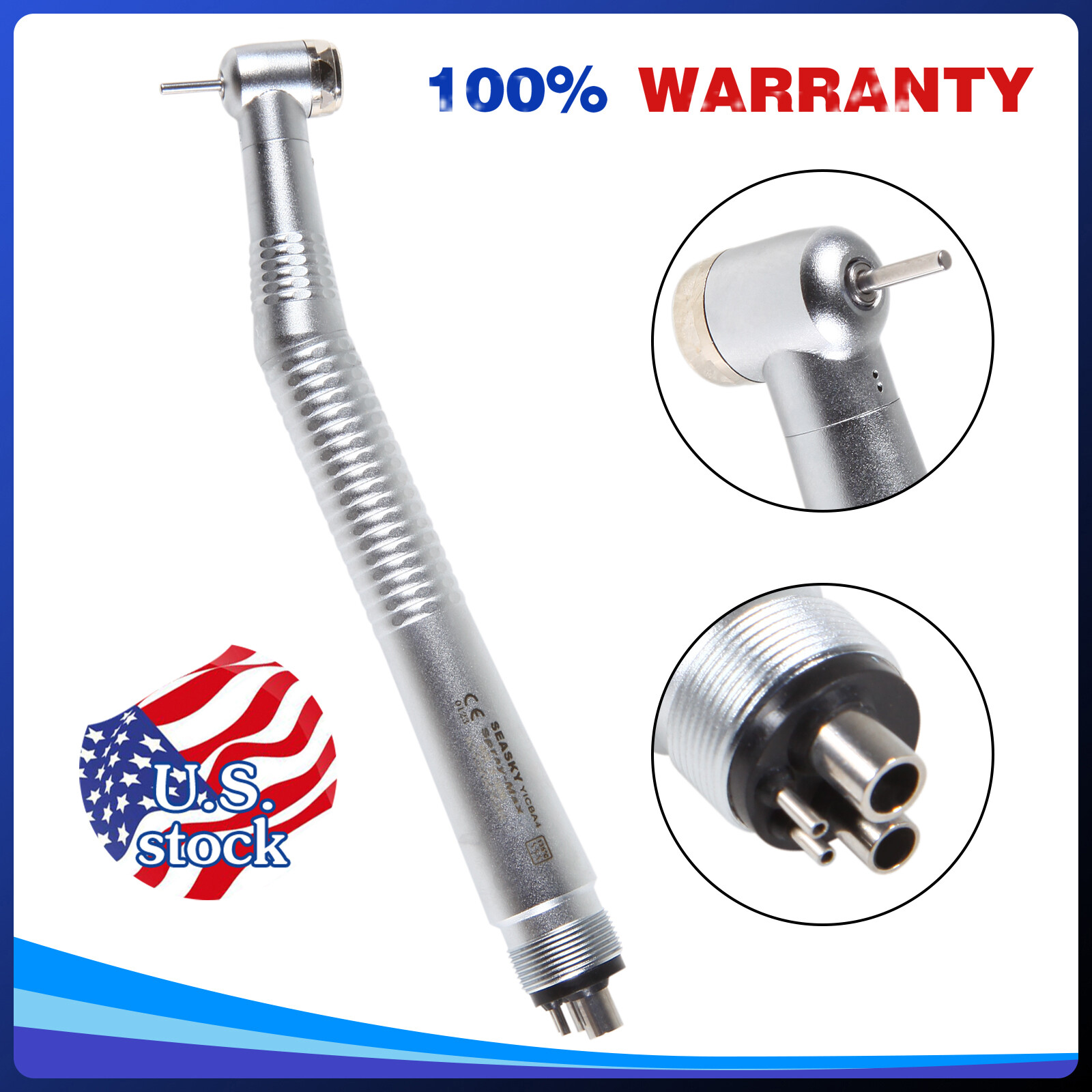 10 Pcs Seasky NSK PANA MAX Style Dental High Speed Turbine Handpiece Push 4Holes