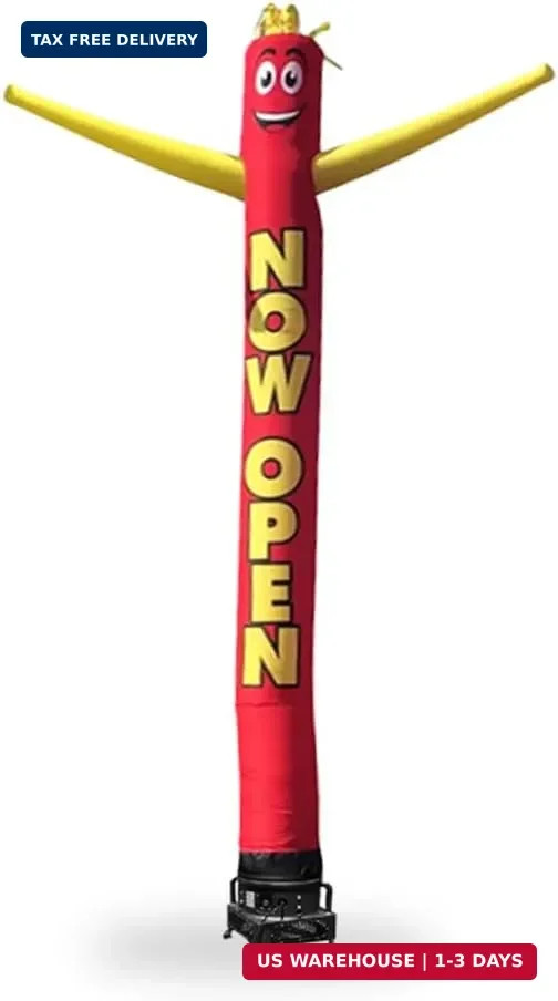 Now Open Advertising 18 Foot Tall Inflatable Tube Man Air Powered Waving Puppet,