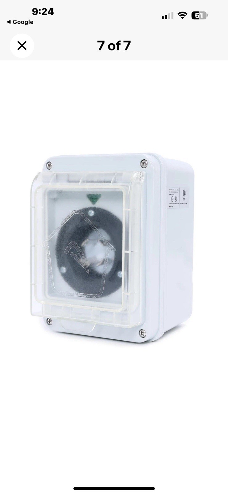 30 Amp Inlet Generator Plug Box 4 Prong Twist Lock Plug Male Box NEMA L14-30P