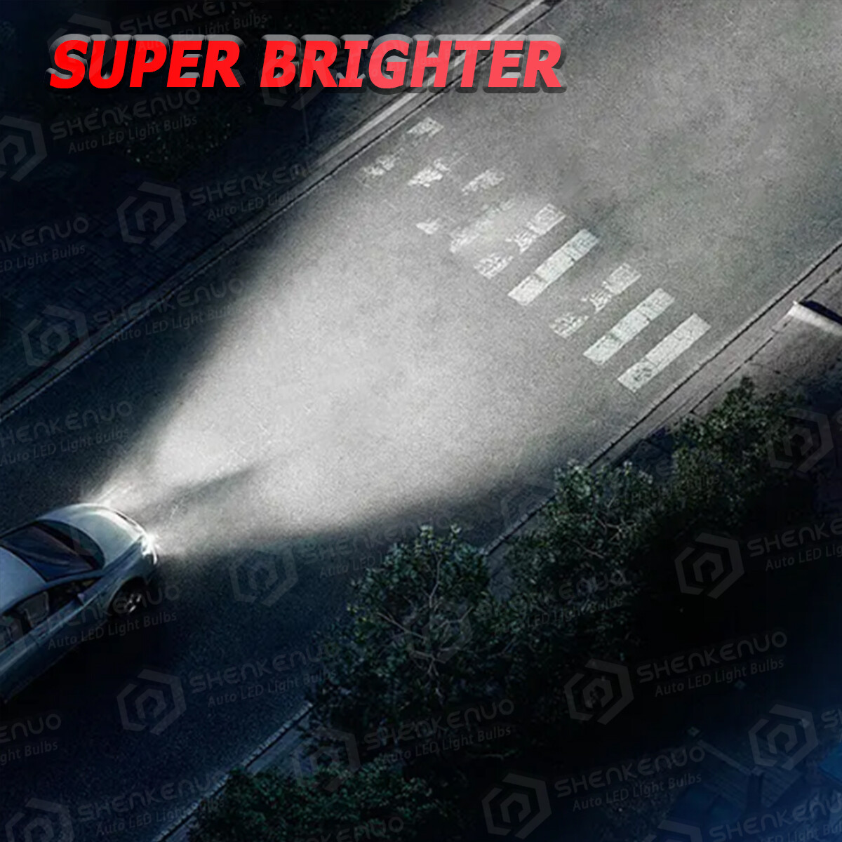 Pair Super CSP LED light bulbs for Case IH Tractor MXU, Steiger, STX series 12v