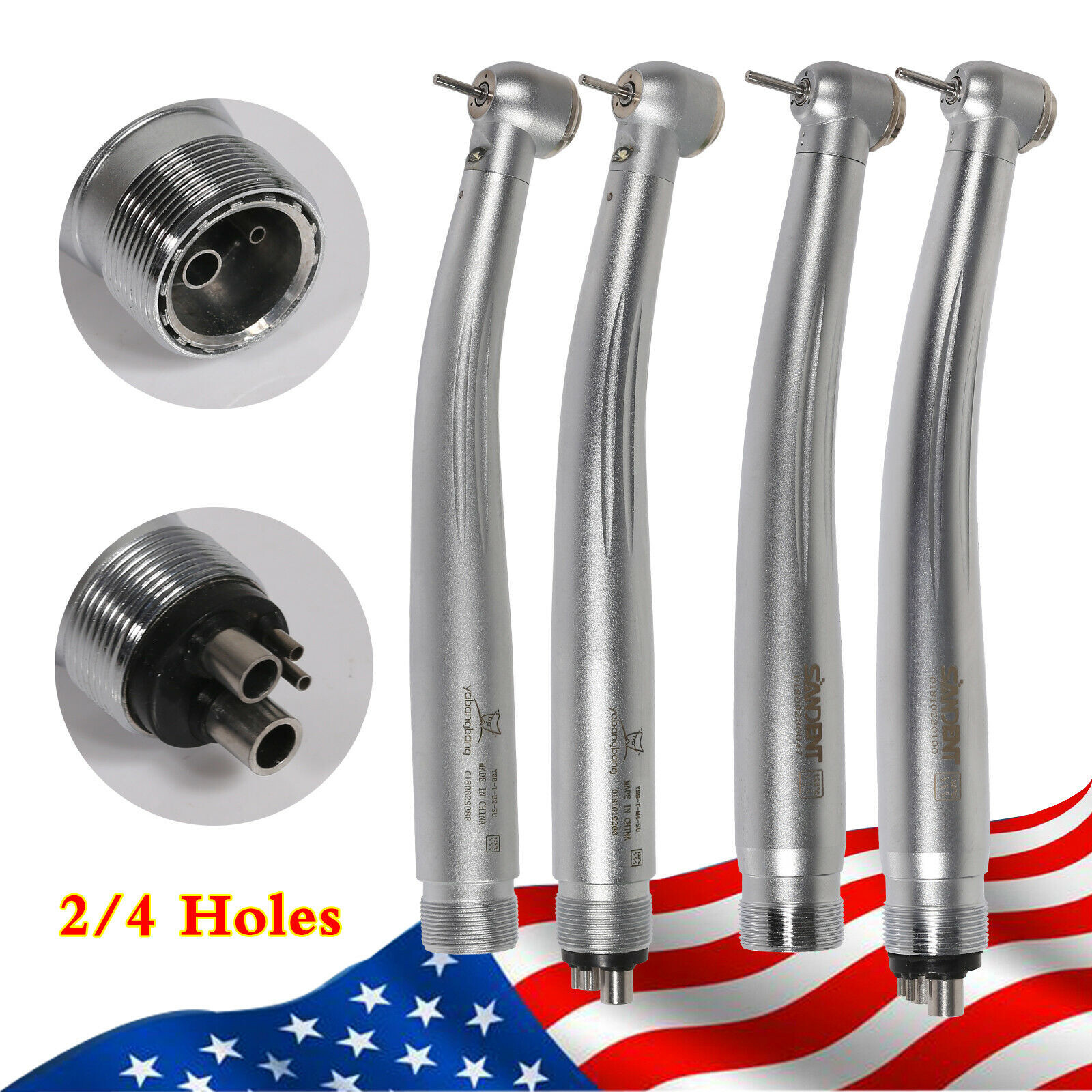 NSK Style Dental (Fiber Optic LED E-generator) High Speed Handpiece 2HOLE/4 Hole