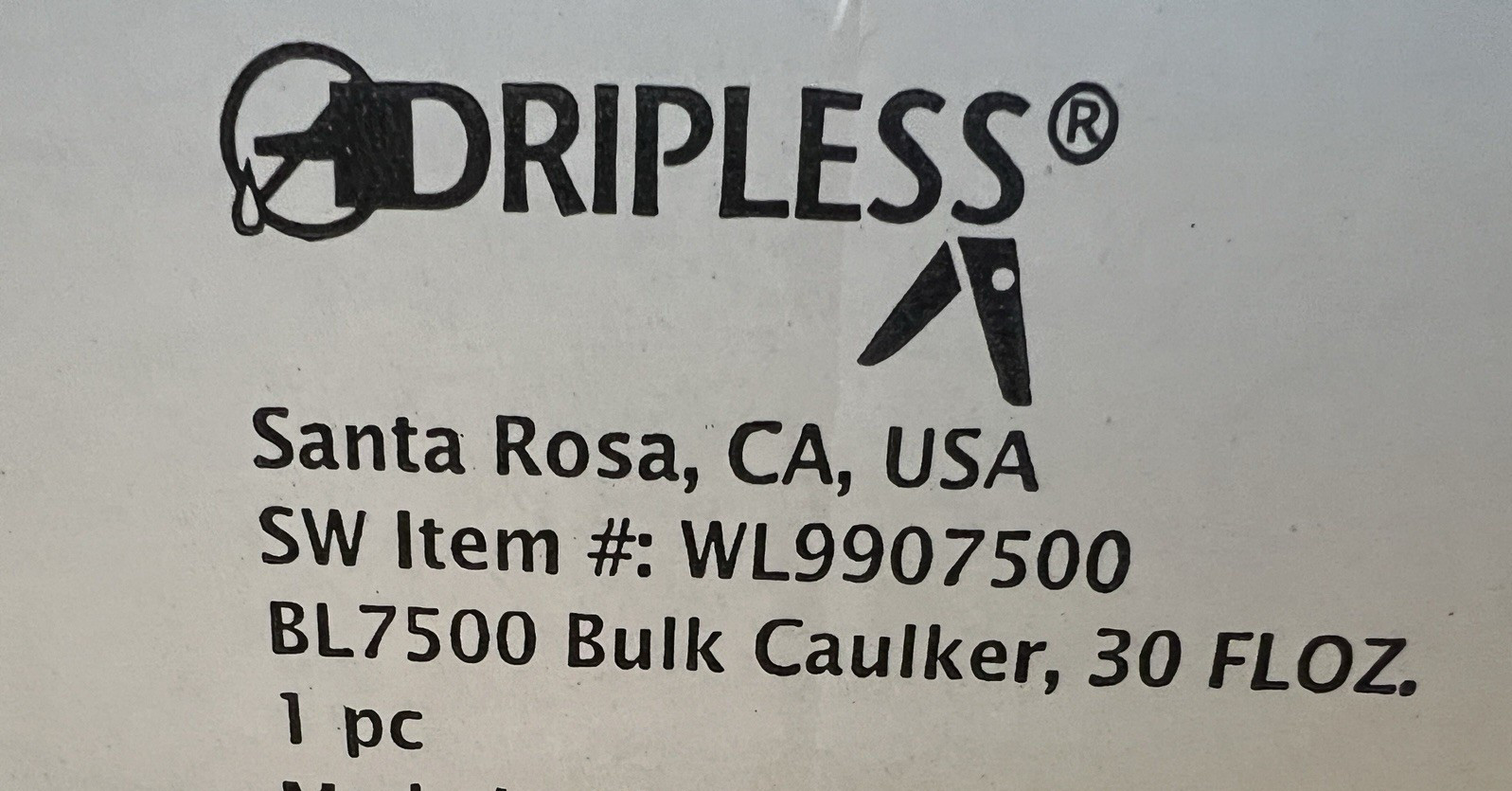 Dripless BL7500 30oz Industrial Grade Aluminum Bulk Caulking Gun W/ 6 Tips