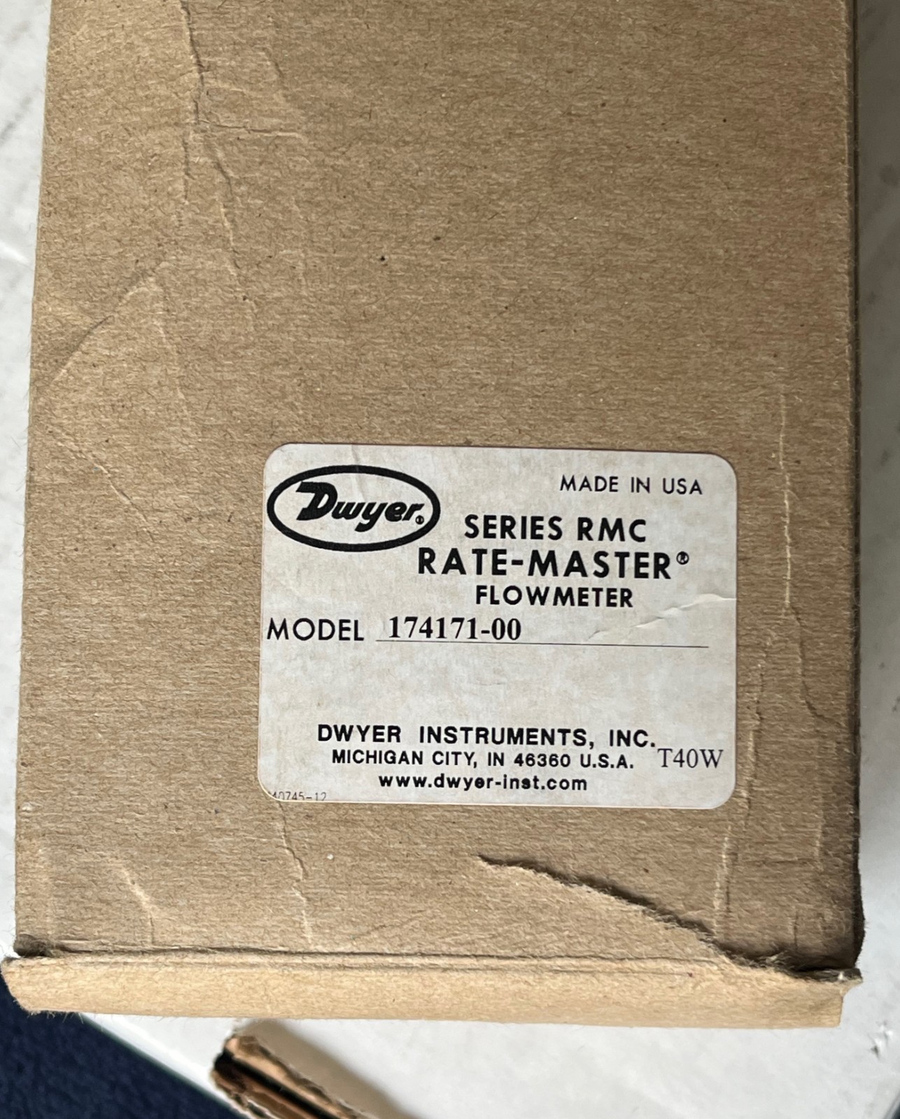 Dwyer Series RMC Rate-Master Flow Meter (174171-00, 0-35 m3/h Air Flow Gage)
