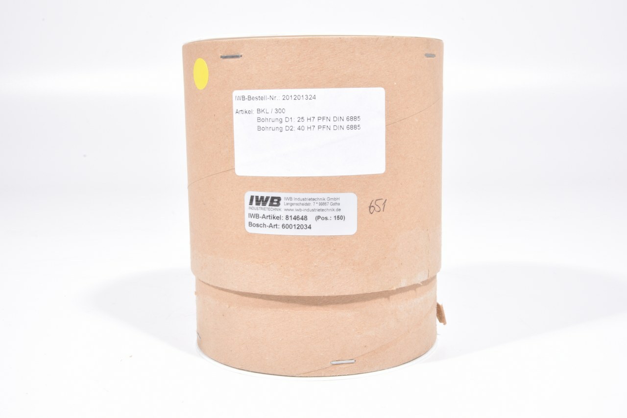 IWB 201201324 814648 60012034, BKL 300, Coupling – NEW