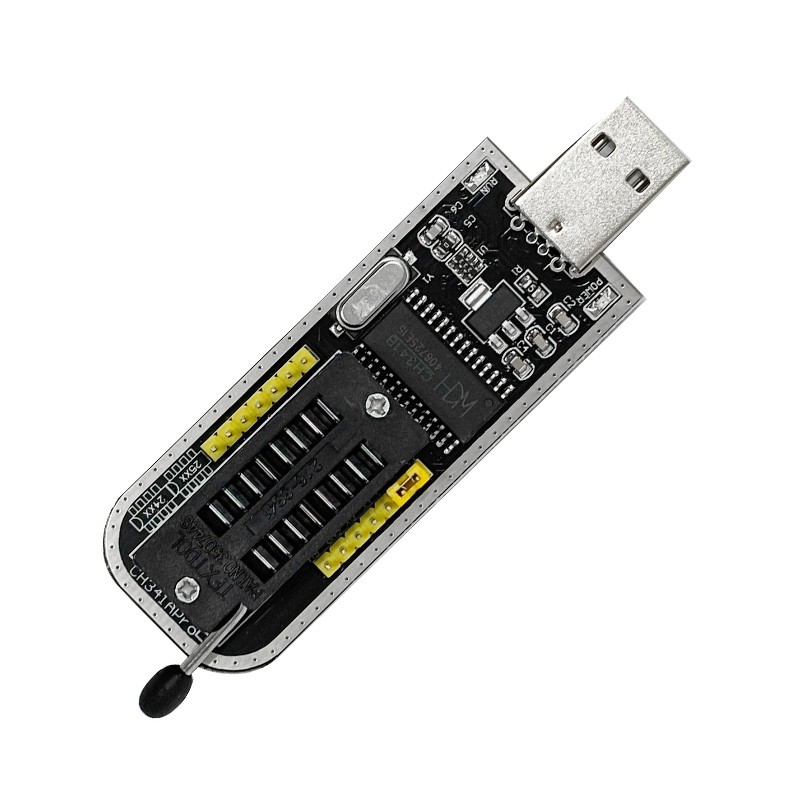 CH341A Flash Programmer Kit w/ SOIC8 Test Clip +1.8V Adapter & SOP8 Adapter