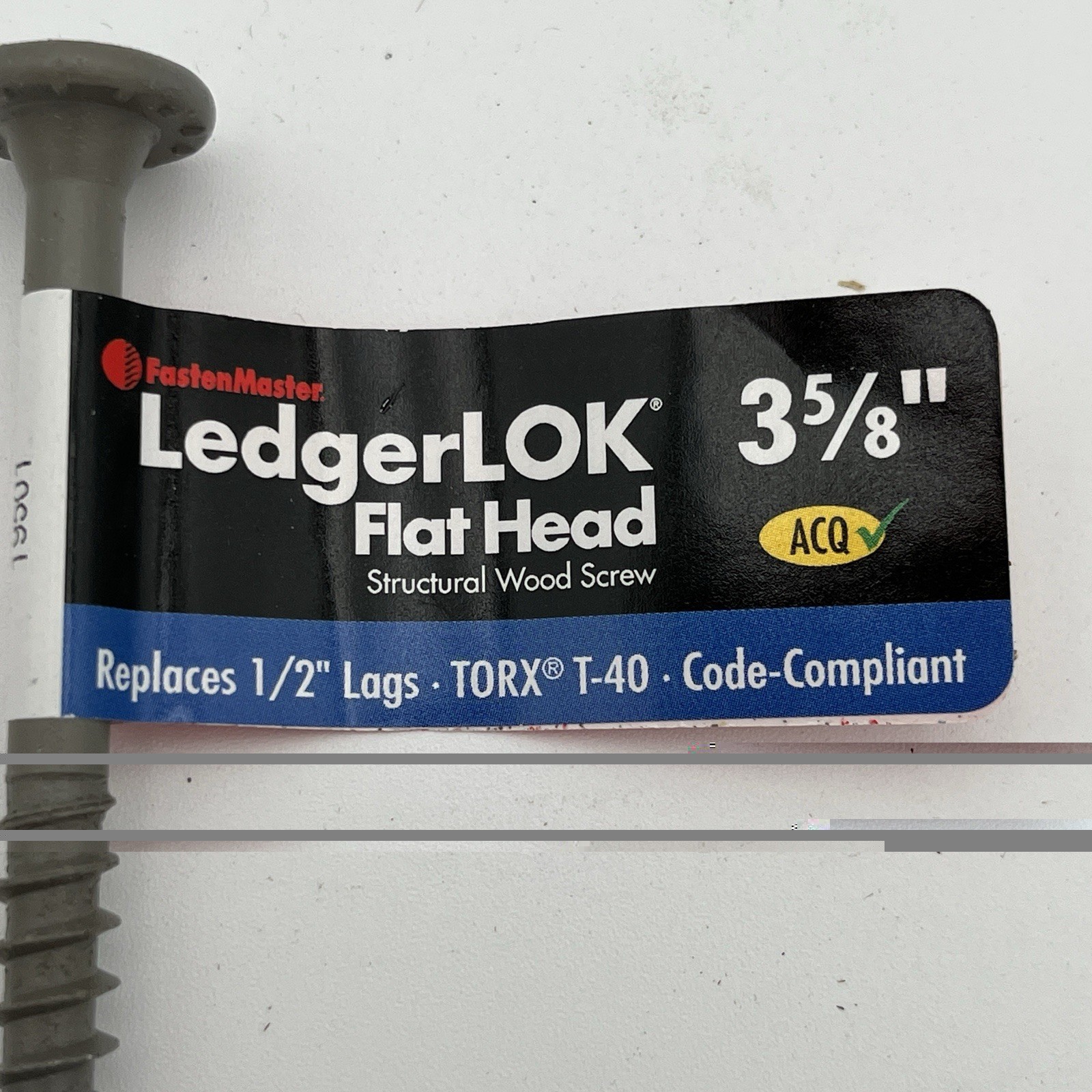NEW!! 75 Pack FastenMaster 3-5/8 inch LedgerLOK Flat Head Ledger Board Screws