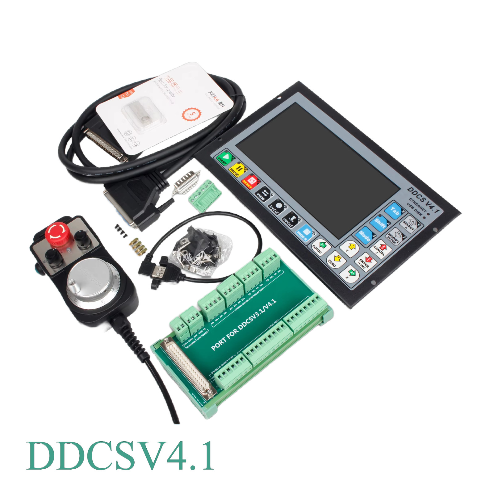 4 Axis Stand-alone Offline CNC Motion Controller DDCSV4.1 CNC Machine System&MPG