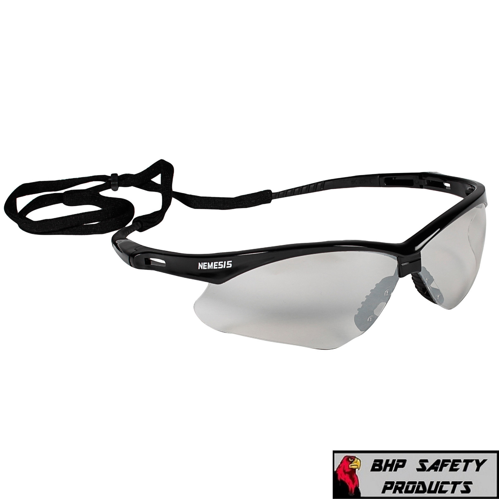 KLEENGUARD NEMESIS SAFETY GLASSES INDOOR/OUTDOOR LENS BLACK 25685 Z87+ (1 PAIR)