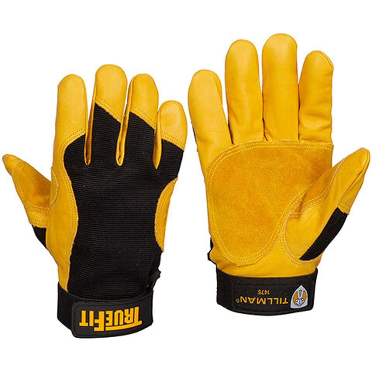 X-Large Black And Gold TrueFit Full Finger Protective Glove