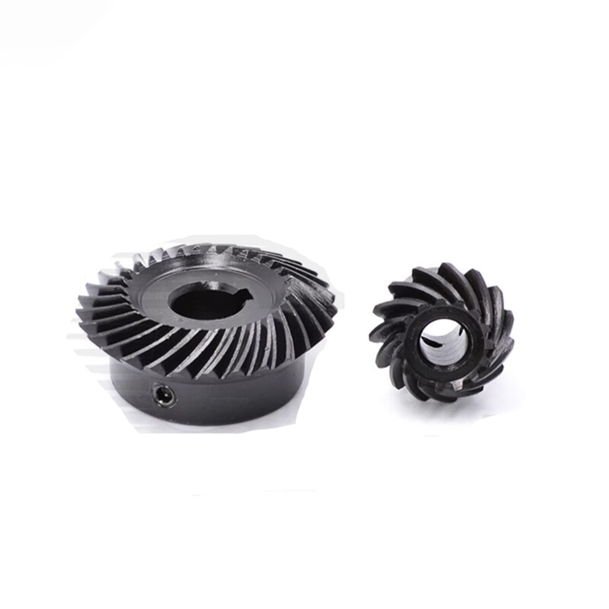 Module 1 1.5 Spiral Bevel Gear C45 Steel Gear Ratio 1:2 15 18 20 30 36 40 Tooth