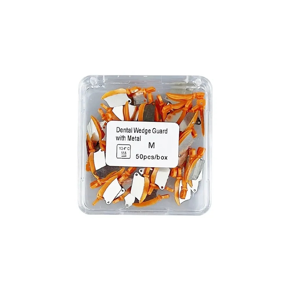 50Pcs Dental Matrix Fender Wedges Prep Interproximal Diastema Wedge Guard S/M/L