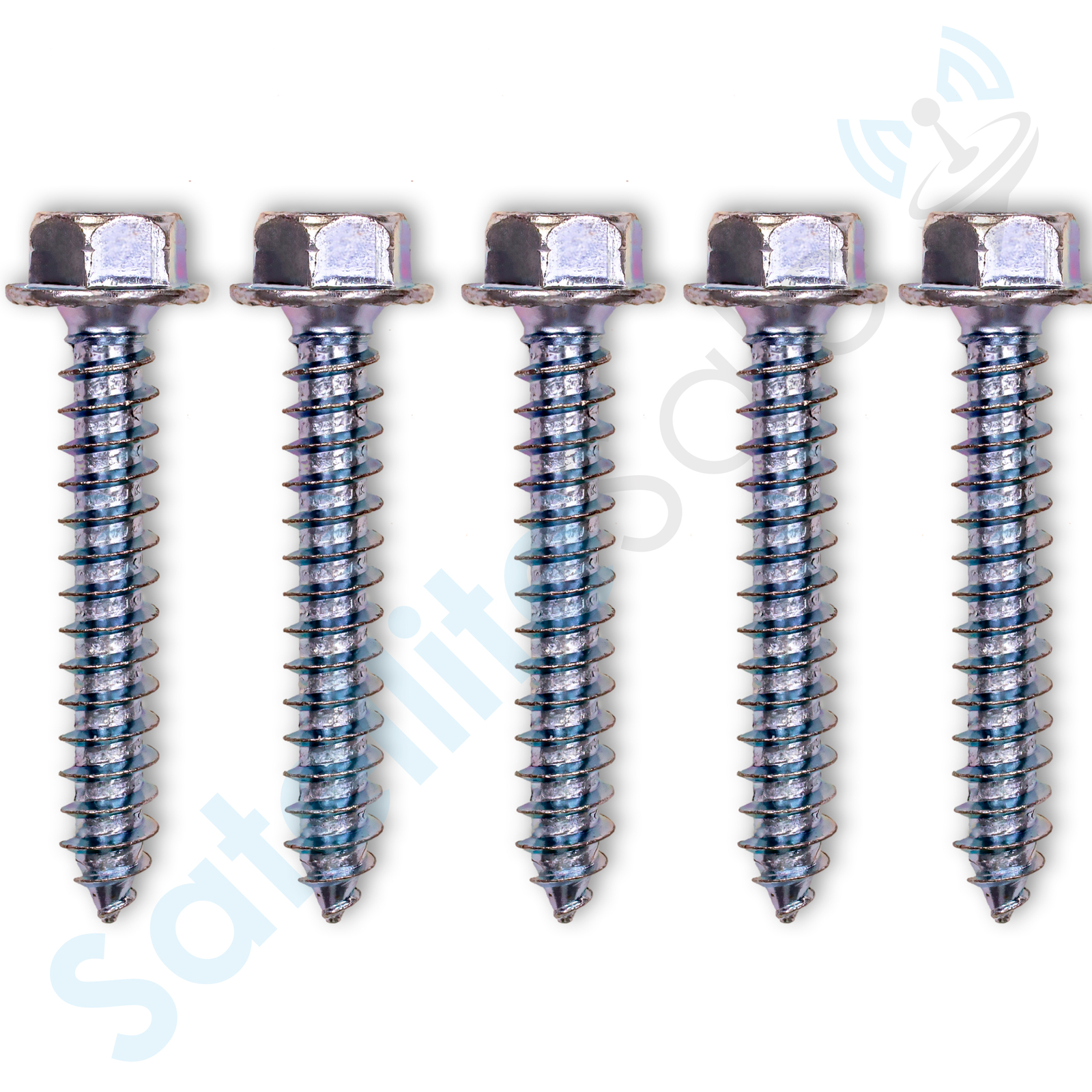 SatelliteSale General Purpose 5/16″ O.D. Hex Head Lag Screws Zinc Plated