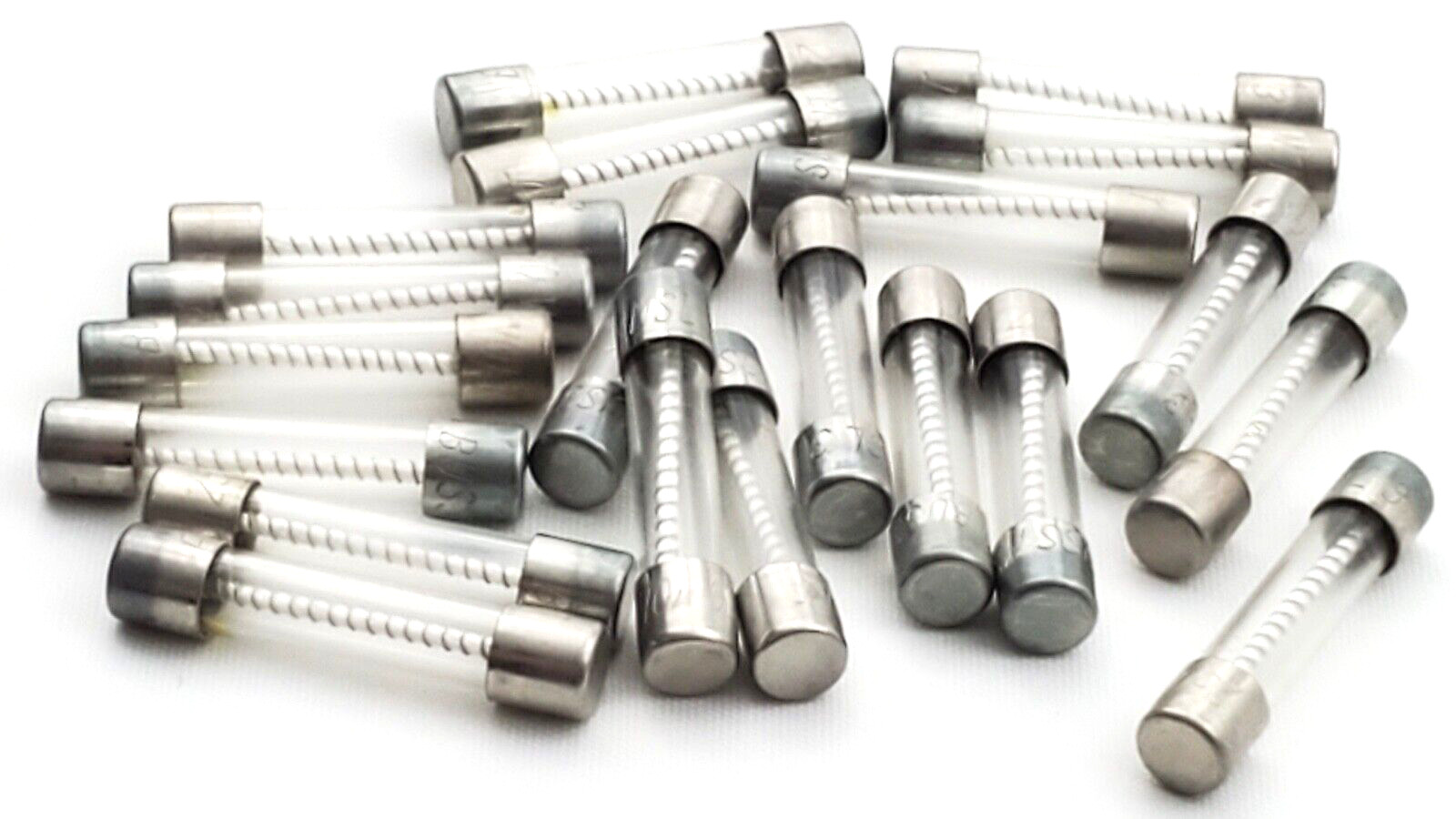 Box of 100 Bussmann MSL3 250 Volt 3 Amp Slow Blow 1/4″ x 1-1/4″ Glass Fuses