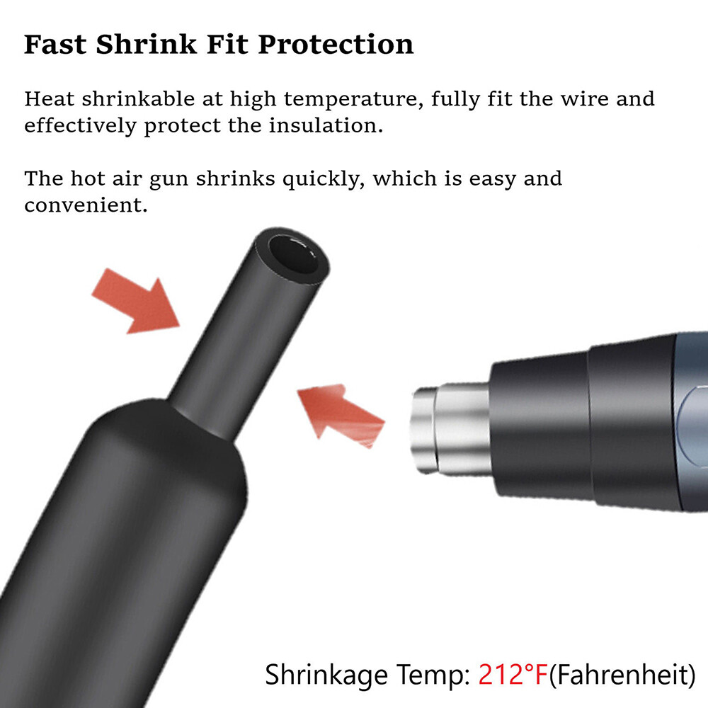 3:1 Heat Shrink Tubing Tube Glue Waterproof Dual Wall Wires Wrap (LARGE SIZES)
