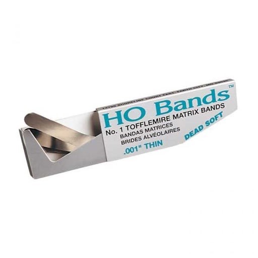 Molnlycke 350110 Tofflemire Type Matrix Bands #1 Universal Regular 0.001″ 100/Pk