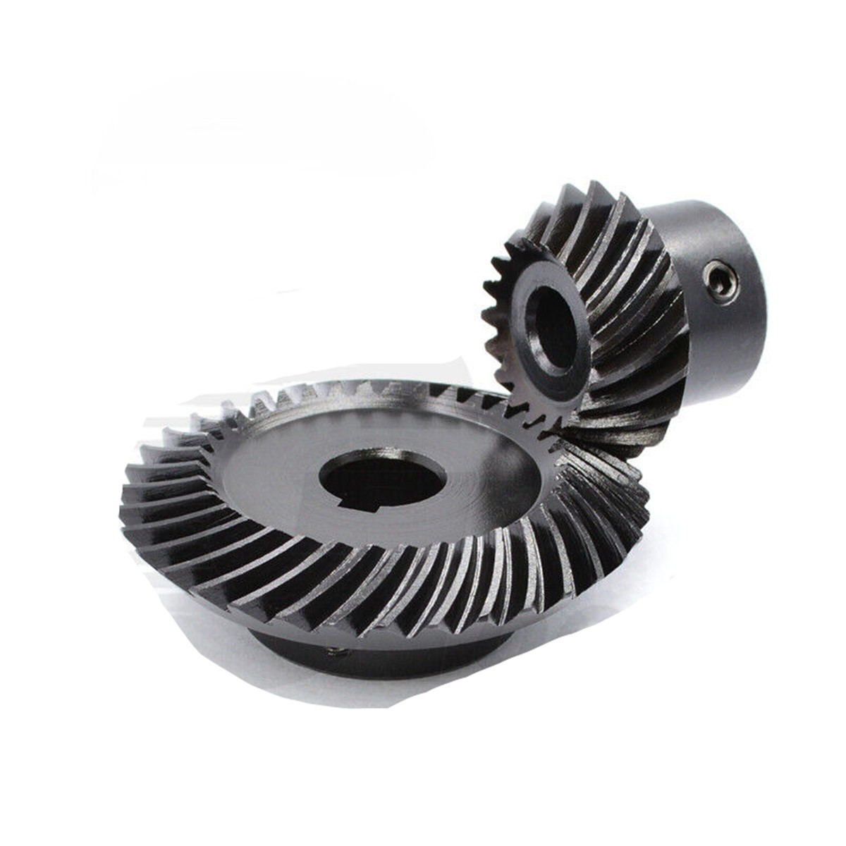 Module 1 1.5 Spiral Bevel Gear C45 Steel Gear Ratio 1:2 15 18 20 30 36 40 Tooth