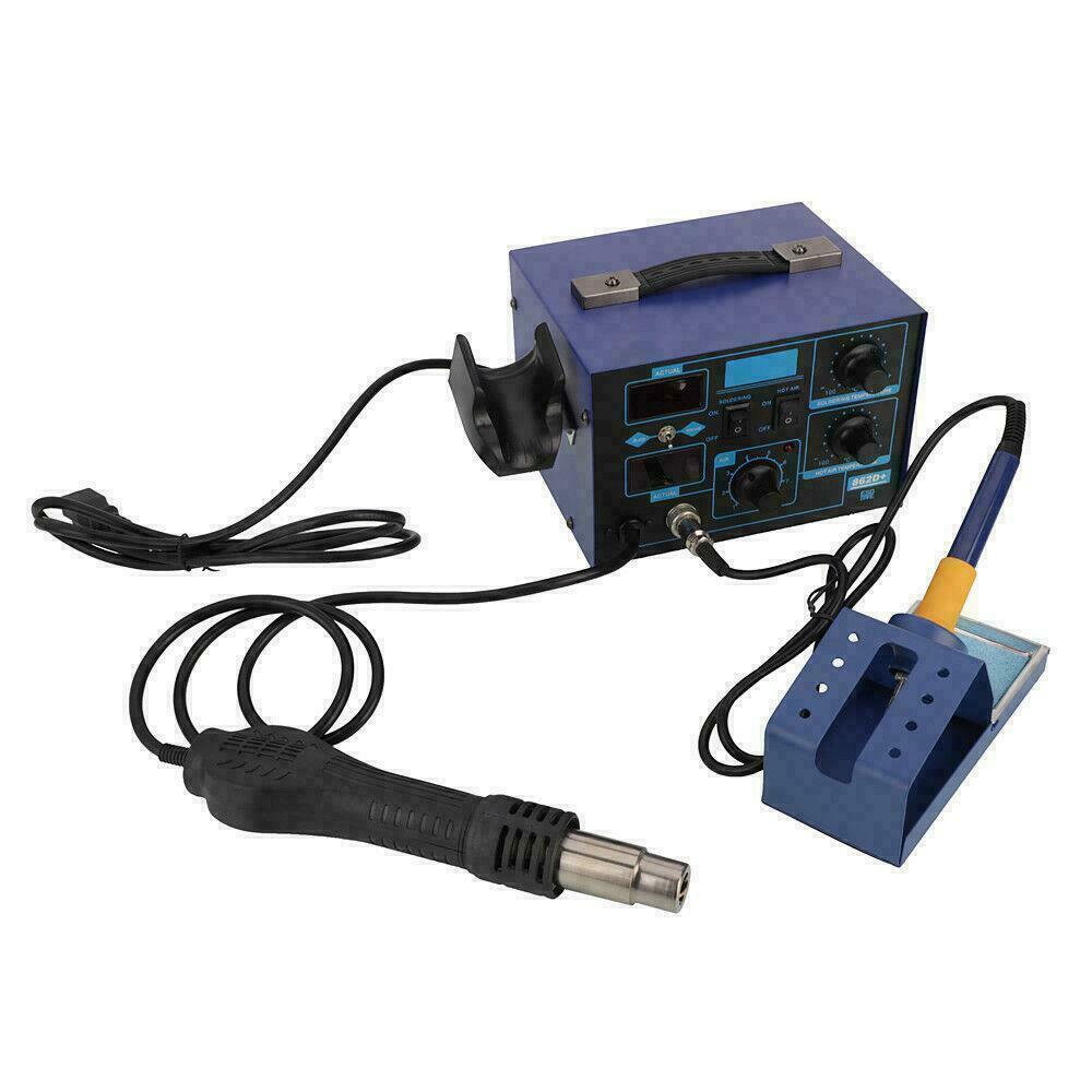 3in1 862D+ SMD Soldering Iron Hot Air Rework Station Hot Air Gun Digital Display