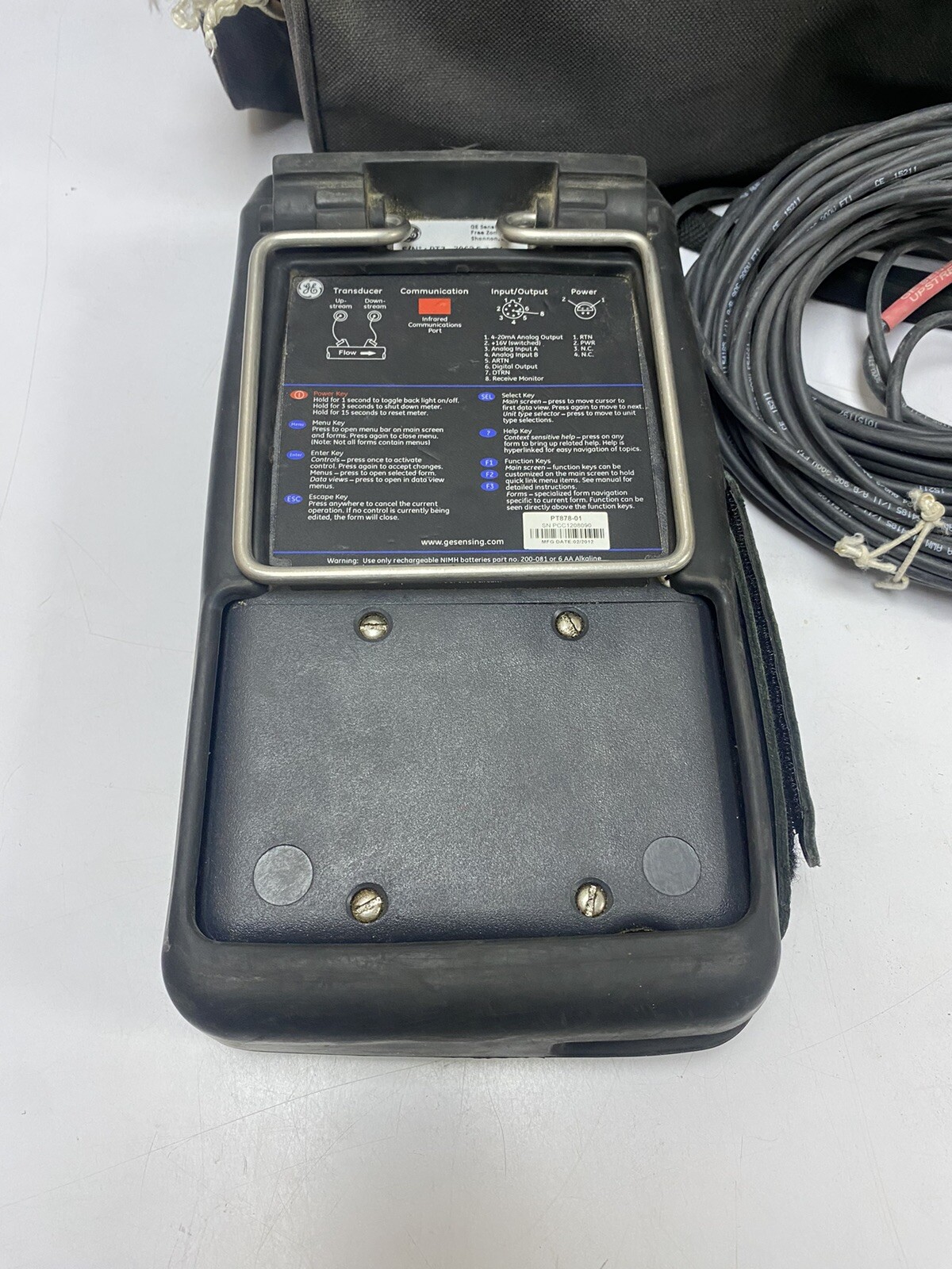 GE Panametrics TransPort PT878-01 With C-PT-10-H-B-00-0, Transducer Pair , Bag
