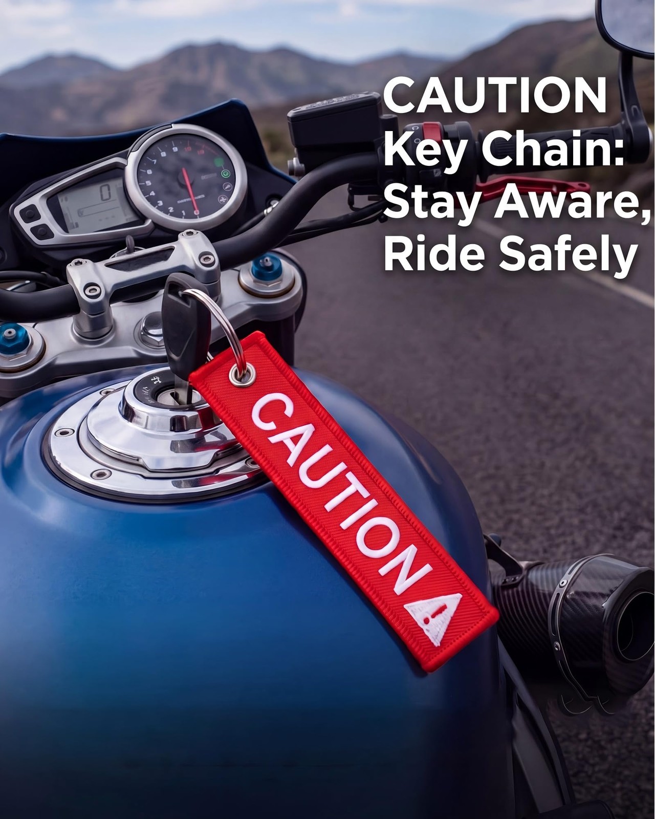12 Pack Caution Key Chain Safety Tag Double Sided Red Fabric Warning Keyring …