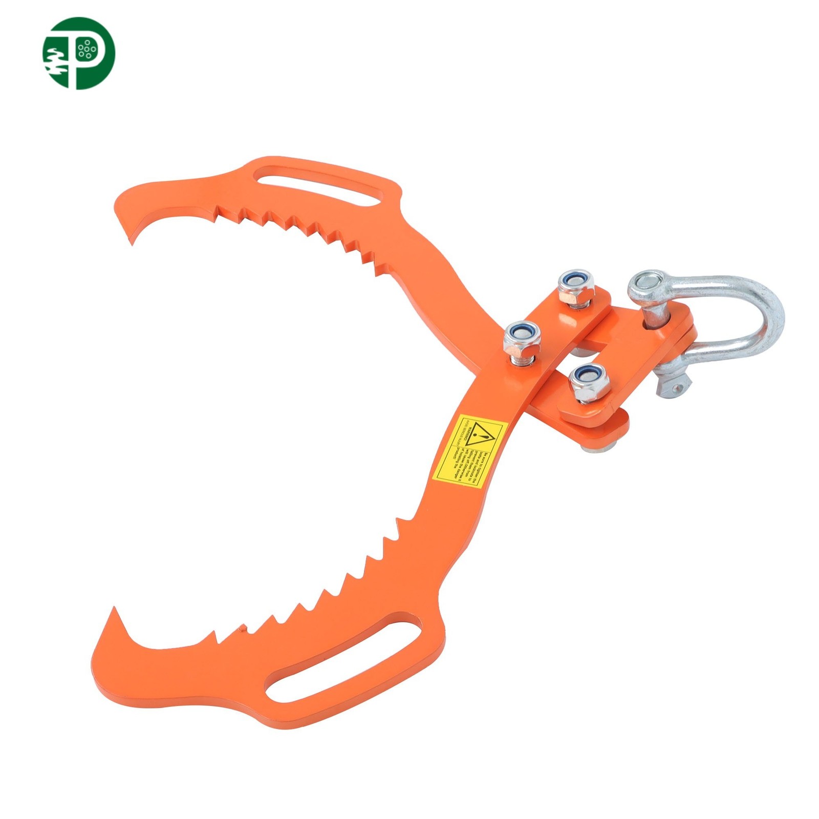 18 Inch Log Lifting Tongs 2 Serrated Claw Hook Timber Heavy Duty Skidding Tongs
