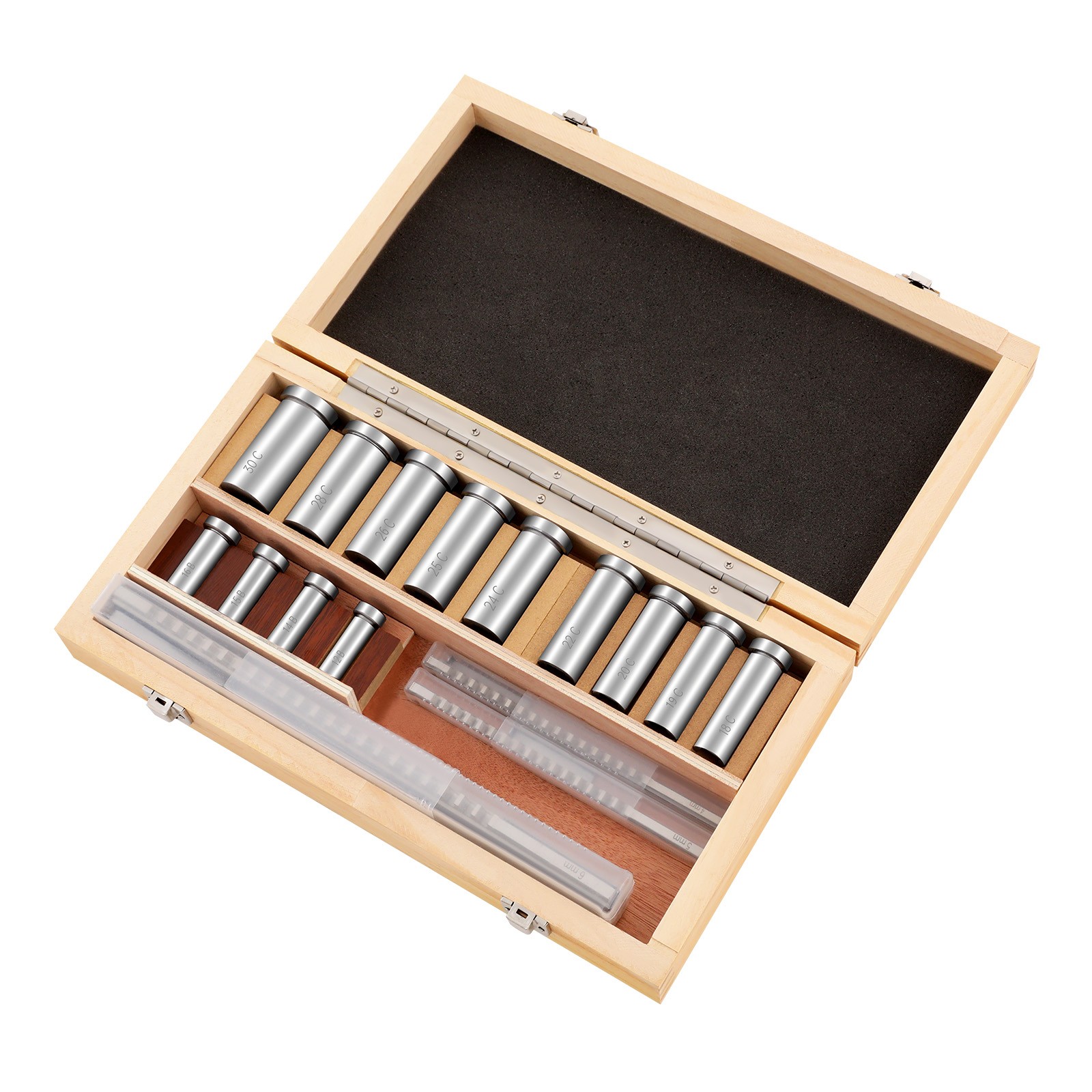 22pcs Keyway Broach Kit Metric Size Set HSS CNC Metalworking Tool