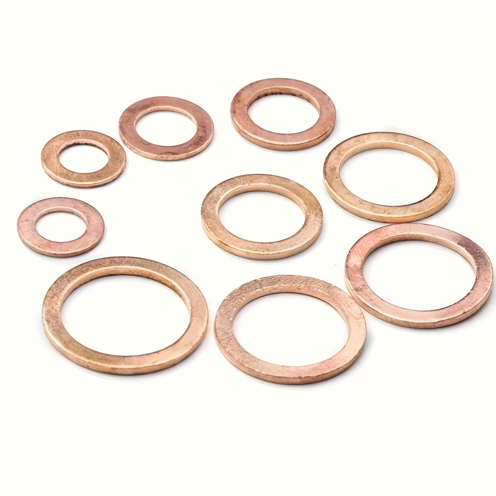 Copper Washer Assortment Kit – Multiple Sizes for Automotive & Mechanical Sealin
