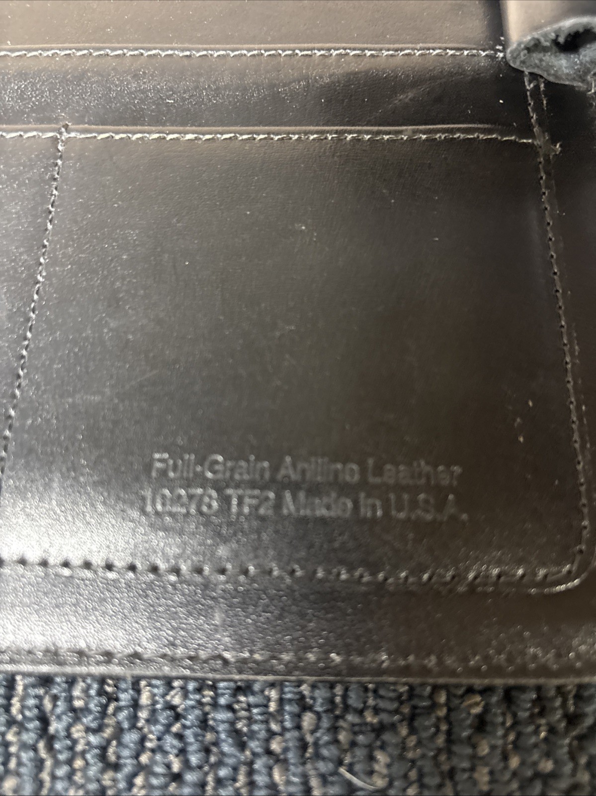 Franklin Quest Black Classic Full Grain Leather Open Binder Day Planner
