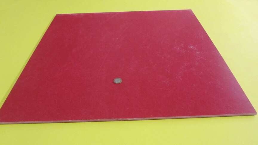 GPO3 Electrical Red Fiberglass Sheet 1/4″ Thick x 24.0″ Wide x 24.0″ Long